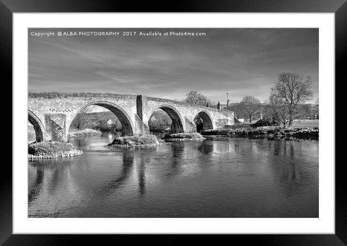 Stirling Old Bridge, Scotland. Framed Mounted Print by ALBA PHOTOGRAPHY