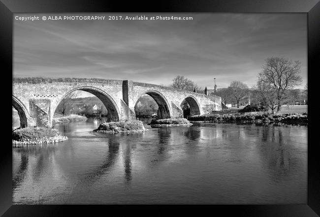 Stirling Old Bridge, Scotland. Framed Print by ALBA PHOTOGRAPHY