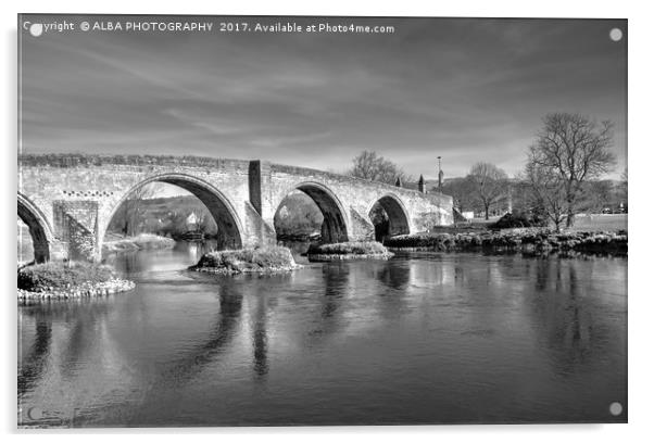 Stirling Old Bridge, Scotland. Acrylic by ALBA PHOTOGRAPHY