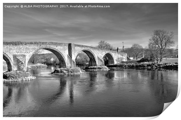 Stirling Old Bridge, Scotland. Print by ALBA PHOTOGRAPHY