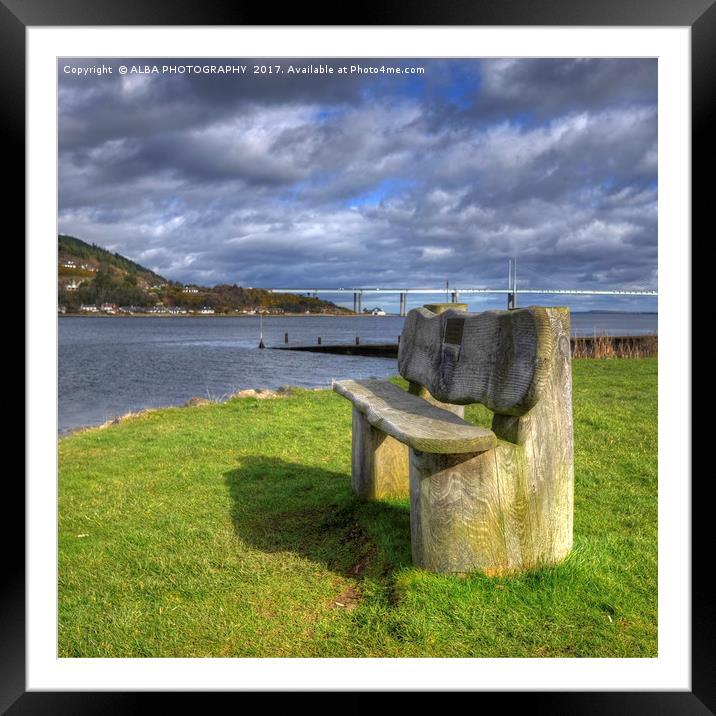 The Kessock Bridge, Inverness, Scotland. Framed Mounted Print by ALBA PHOTOGRAPHY
