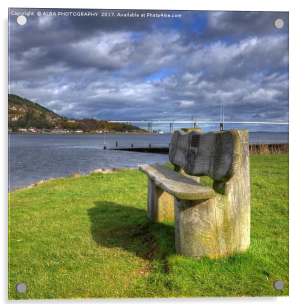 The Kessock Bridge, Inverness, Scotland. Acrylic by ALBA PHOTOGRAPHY