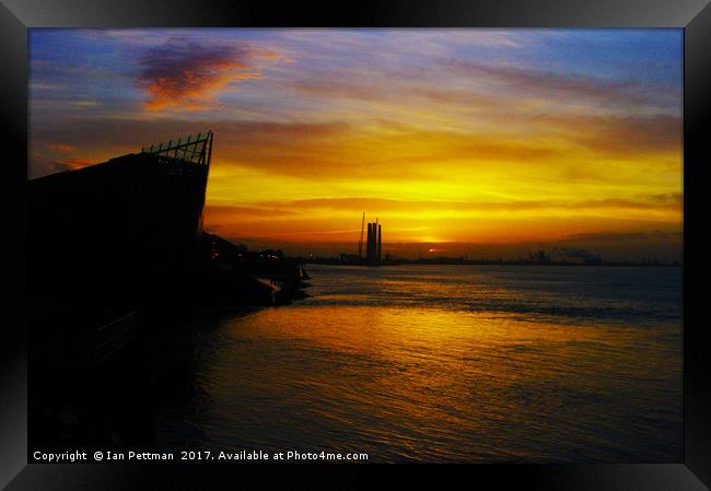 The Deep - Golden  Sunrise Framed Print by Ian Pettman