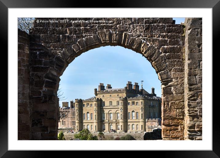 Arch looking to Culzean Castle Framed Mounted Print by Kevin White