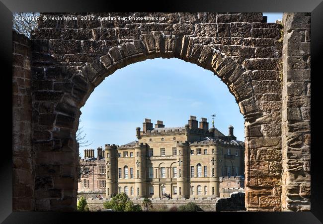 Arch looking to Culzean Castle Framed Print by Kevin White