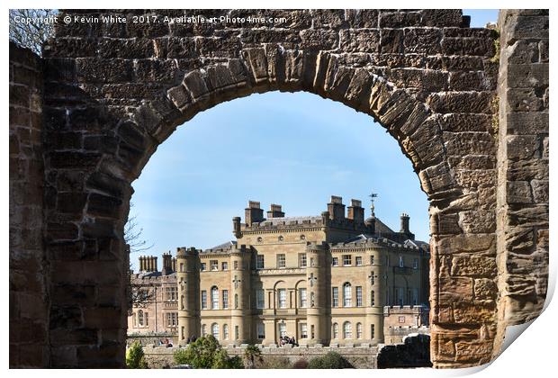 Arch looking to Culzean Castle Print by Kevin White