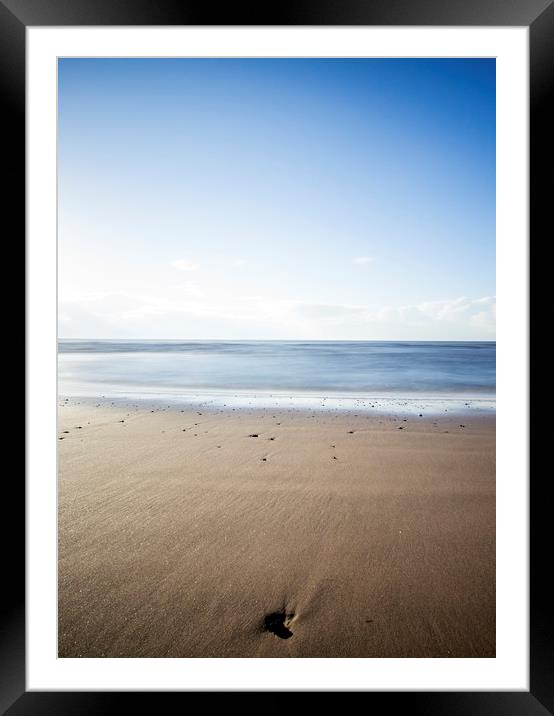 Sand and sky Framed Mounted Print by Aran Smithson