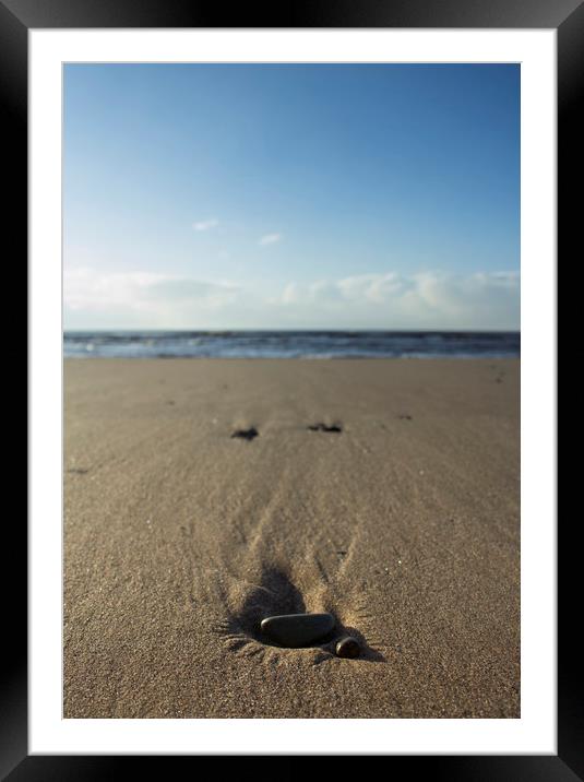Pebbles on the beach Framed Mounted Print by Aran Smithson