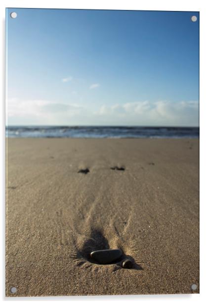 Pebbles on the beach Acrylic by Aran Smithson