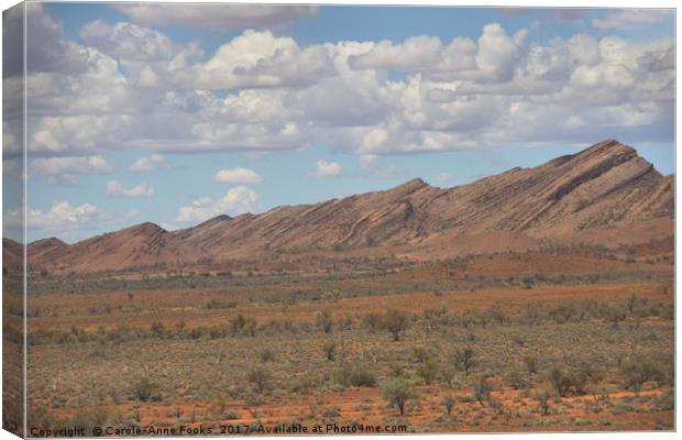 Mount Carnarvon, Flinders Ranges Canvas Print by Carole-Anne Fooks