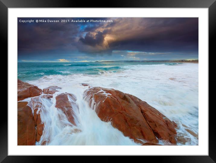 Storm Tides Framed Mounted Print by Mike Dawson