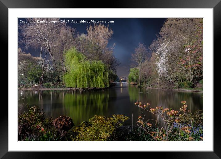 St,James's  park London Framed Mounted Print by mike cooper