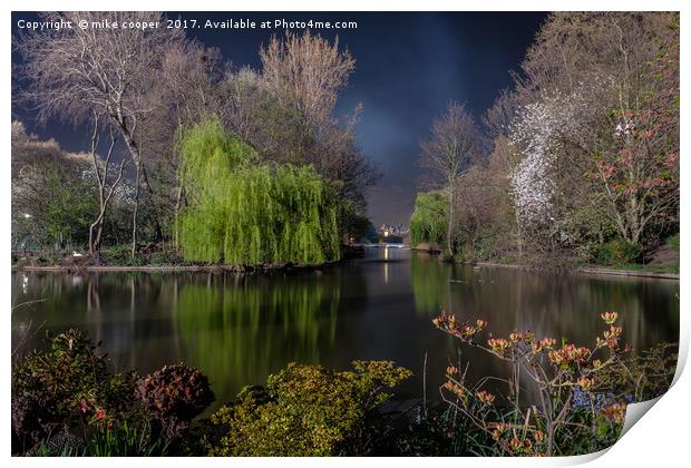St,James's  park London Print by mike cooper