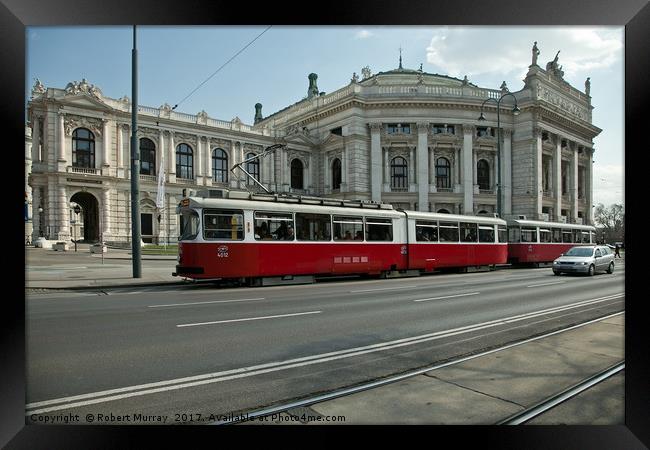 Vienna Tram Framed Print by Robert Murray