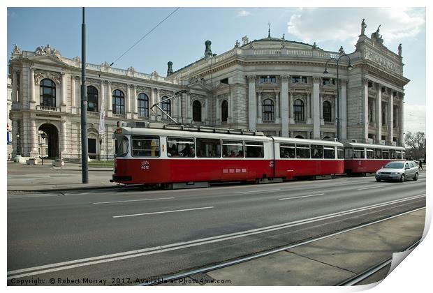 Vienna Tram Print by Robert Murray