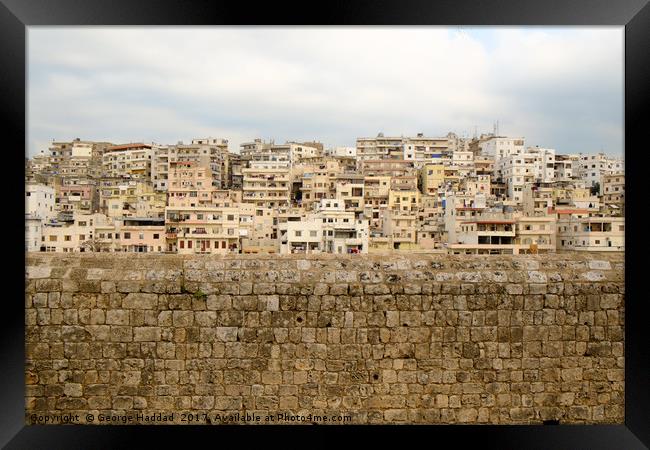 The walled city Framed Print by George Haddad