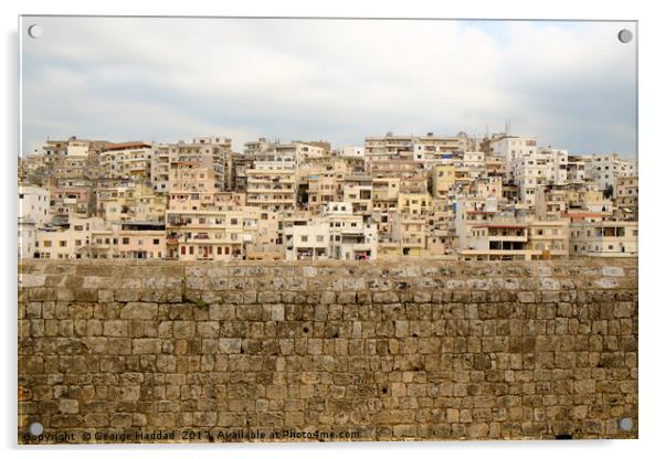 The walled city Acrylic by George Haddad
