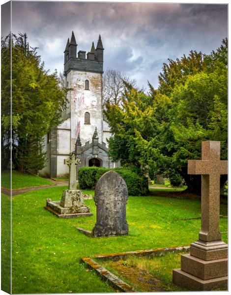 Capel Colman and Gravestones, Pembrokeshire, Wales Canvas Print by Mark Llewellyn