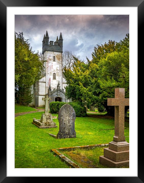 Capel Colman and Gravestones, Pembrokeshire, Wales Framed Mounted Print by Mark Llewellyn