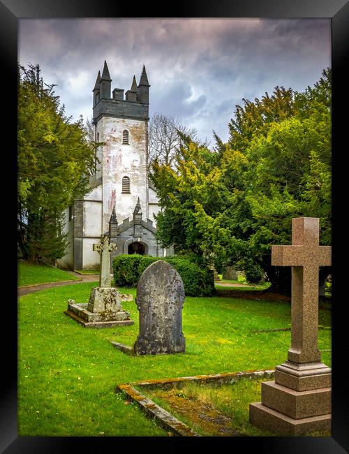 Capel Colman and Gravestones, Pembrokeshire, Wales Framed Print by Mark Llewellyn