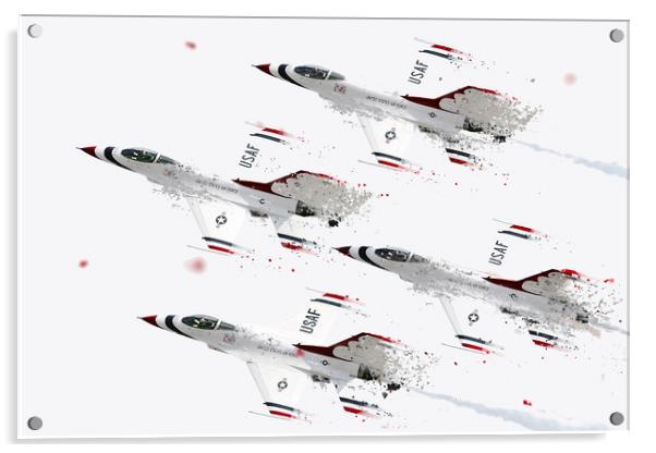 Thunderbirds Shatter Acrylic by J Biggadike