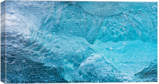 Jökulsárlón ice Canvas Print by Richard Astbury