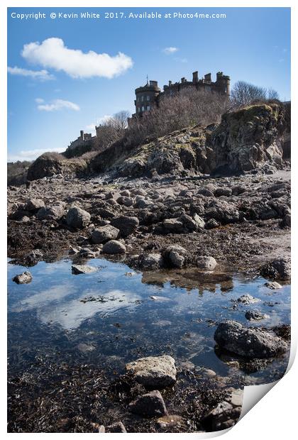 Culzean Castle Beach Print by Kevin White