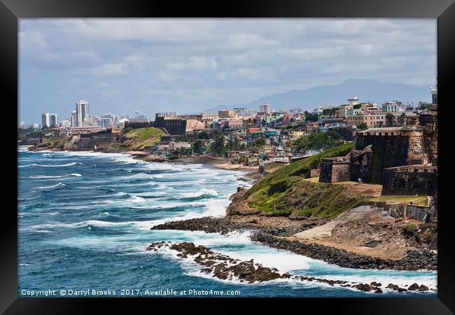 Rocky Coast of Puerto Rico Framed Print by Darryl Brooks