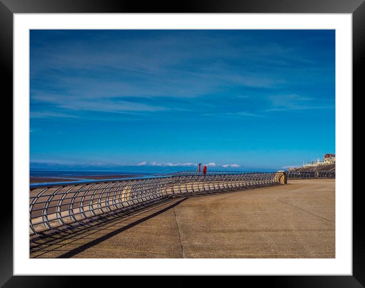 North Shore,Blackpool. Framed Mounted Print by Victor Burnside