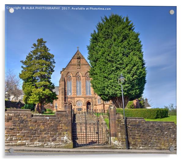 St. Mary's Catholic Church, Stirling, Scotland Acrylic by ALBA PHOTOGRAPHY