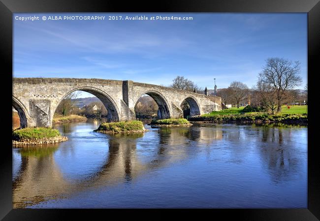Stirling Old Bridge, Scotland Framed Print by ALBA PHOTOGRAPHY