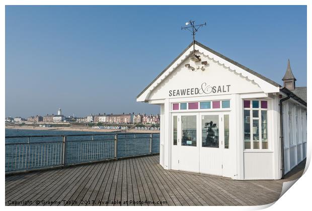 Seaweed & Salt cafe Southwold Pier, Suffolk Print by Graeme Taplin Landscape Photography