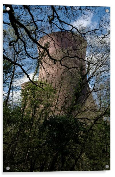Ironbridge Cooling Tower Acrylic by rawshutterbug 