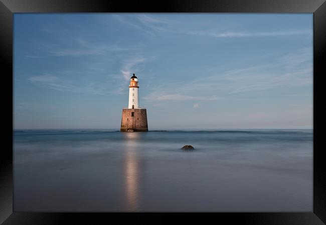 Lighthouse Twilight Framed Print by Grant Glendinning