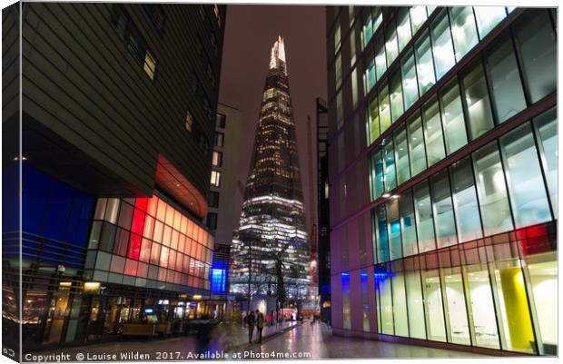 The Shard Canvas Print by Louise Wilden