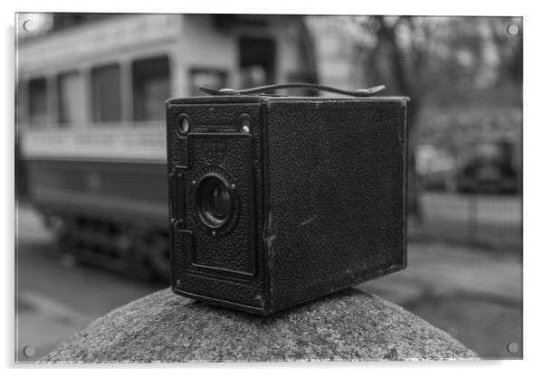 Vintage Camera Ensign 2 1/4 B Box Camera 1920s Acrylic by Joe savage
