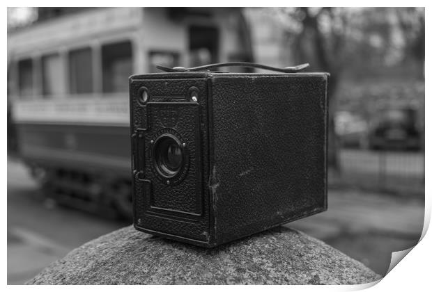Vintage Camera Ensign 2 1/4 B Box Camera 1920s Print by Joe savage