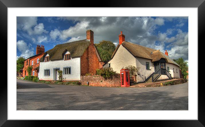 Thatched cottages of Halse Framed Mounted Print by Rob Hawkins