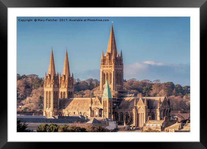 Truro Cathedral Framed Mounted Print by Mary Fletcher