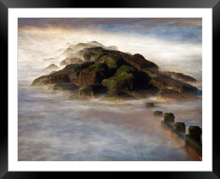 A gentle tide Framed Mounted Print by David McCulloch