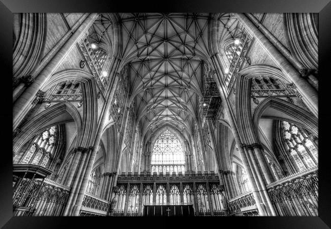 York Minster Cathedral Framed Print by David Pyatt