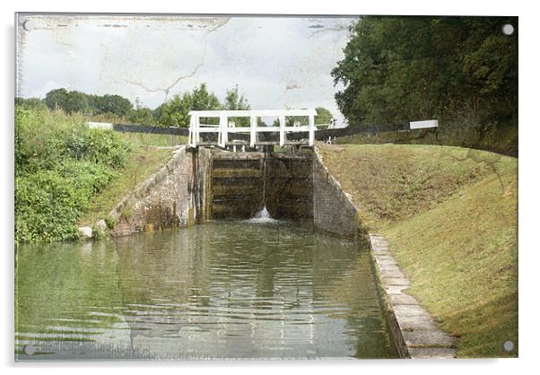 Cane Hill Locks  Old Texture Acrylic by Dave Windsor