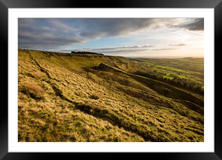 Spring evening on Coombes edge Framed Mounted Print by Andrew Kearton