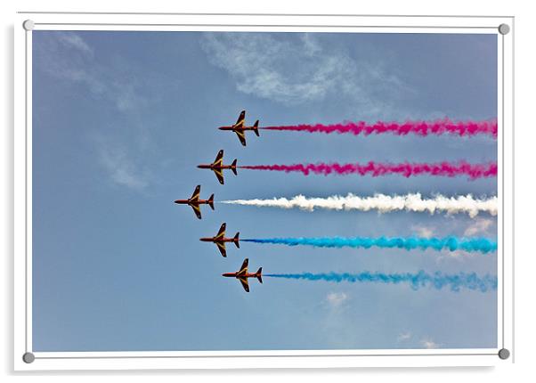 Red Arrows Acrylic by Julie Sutton