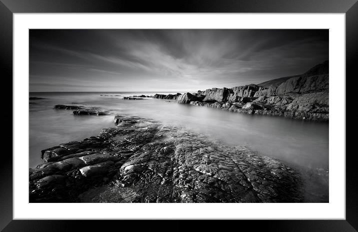 Speke's Mill in mono Framed Mounted Print by mark leader
