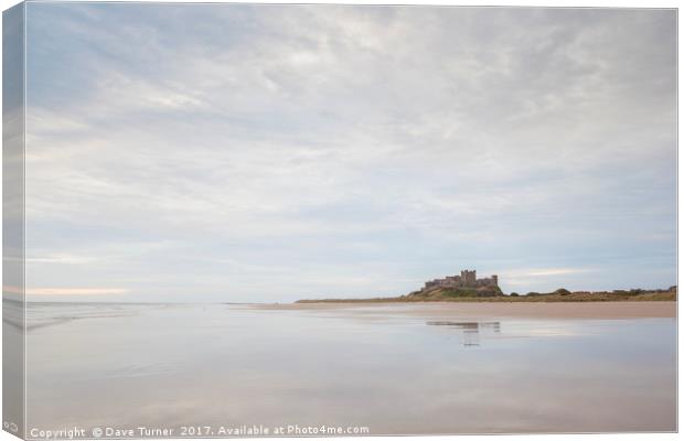 Bamburgh Castle, Northumberland Canvas Print by Dave Turner