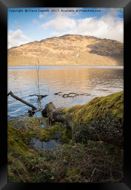Shores of the Loch Framed Print by Claire Castelli