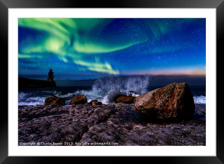 Northern light Framed Mounted Print by Ankor Light