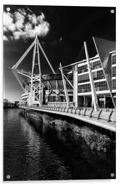 The Principality Stadium  Acrylic by Andrew Richards