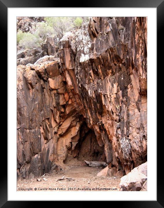 Sacred Canyon, Flinders Ranges Framed Mounted Print by Carole-Anne Fooks
